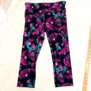lululemon‎ athletica Purple and Teal Patterned Leggings